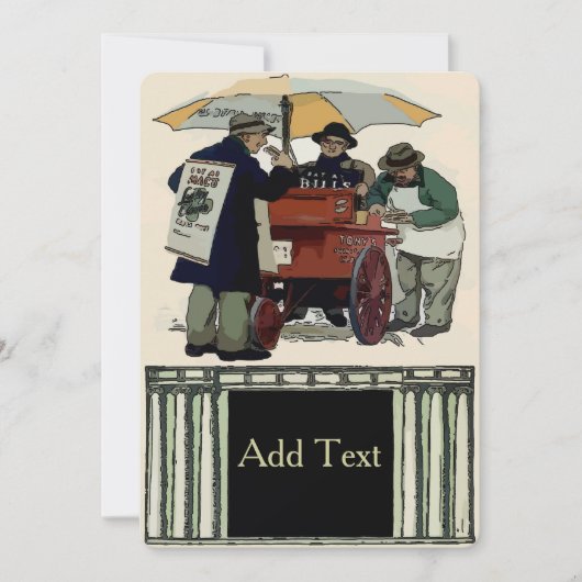 オールドファッションクックアウトパーティー 招待状 (正面)