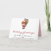 オールドファッションクリスマスカードヴィンテージカップル シーズンカード (裏面)