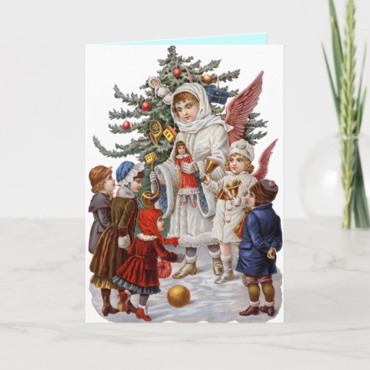 オールドファッションクリスマスカードヴィンテージ シーズンカード (正面)