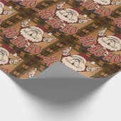 オールドファッションクリスマスサンタクロース ラッピングペーパー (角)