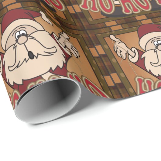 オールドファッションクリスマスサンタクロース ラッピングペーパー (ロールコーナー)