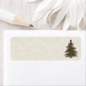 オールドファッションクリスマスツリー住所 シール (インサイチュ)