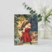 オールドファッションサンタ シーズンポストカード (スタンド正面)