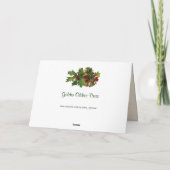 オールドファッションスコットランド犬の挨拶 シーズンカード (裏面)