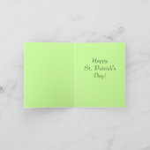 オールドファッションセントパトリックのデイカード カード (内部)