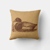 オールドファッションドアンティークダックアート クッション (裏面)