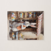 オールドファッションドイースターバニー ジグソーパズル (横)