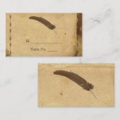 オールドファッションドエレガ結婚ンス座席表 プレイスカード (正面/裏面)