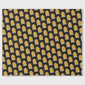 オールドファッションドカクテル/ブラック ラッピングペーパー (フラット)