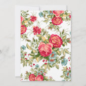 オールドファッションドカントリーバラチ結婚ンツ 招待状 (裏面)