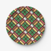 オールドファッションドクリスマスキャンディ紙プレート ペーパープレート (正面)