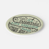 オールドファッションドクリスマスベーカリーサンタクッキー ペーパープレート (アングル)