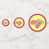 オールドファッションドクリスマスリボンキャンディホリデースウィート コンフェッティ (正面)