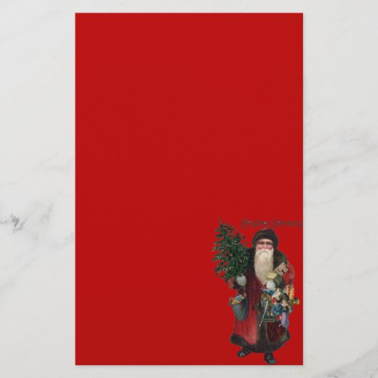 オールドファッションドサンタクロース 便箋 (正面)