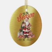 オールドファッションドサンタ – ティスザシーズンオーナメント セラミックオーナメント (右)