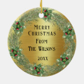 オールドファッションドサンタ – ティスザシーズンオーナメント セラミックオーナメント (裏面)