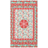 オールドファッションドスカンジナビアレトロスノーフレーク テーブルクロス (正面)