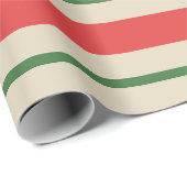 オールドファッションドスストライプクリスマスのパターン ラッピングペーパー (ロールコーナー)