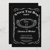 オールドファッションドストックザバーシャワー招待状 招待状 (正面/裏面)