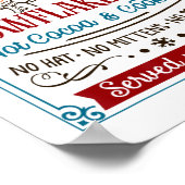 オールドファッションドズ霜の降りた・スノーフレーク・カフェ・コーヒー愛好家 ポスター (角)