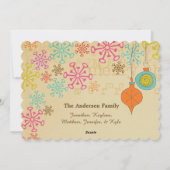 オールドファッションドタイポグラフィホリデイ シーズンカード (裏面)