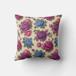 オールドファッションドチャーム植物性バラアクセント クッション