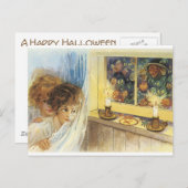 オールドファッションドハロウィーン幽霊&ゴブリン ポストカード (正面/裏面)