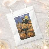 オールドファッションドハロウィーン、魔女&カボチャ フェイバーバッグ (クリップ留めされた状態)