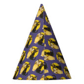 オールドファッションドハロウィーン、黒猫とフクロウ パーティーハット (裏面)