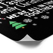 オールドファッションドファミリークリスマス醜いクリスマス男性女性 ポスター (角)