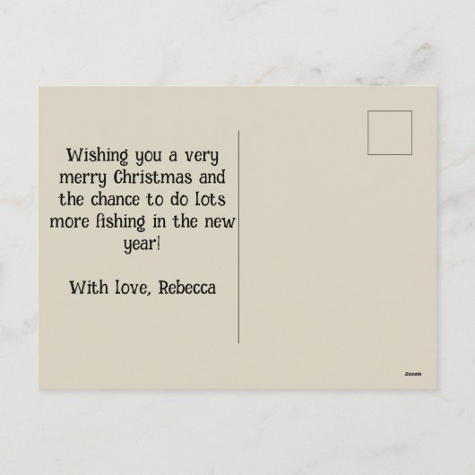 オールドファッションドレトロクリスマスサンタクロースアメラ シーズンポストカード (裏面)