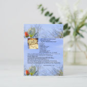 オールドファッションドレーズンパンレシピはがき ポストカード (スタンド正面)