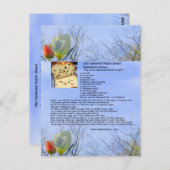 オールドファッションドレーズンパンレシピはがき ポストカード (正面/裏面)