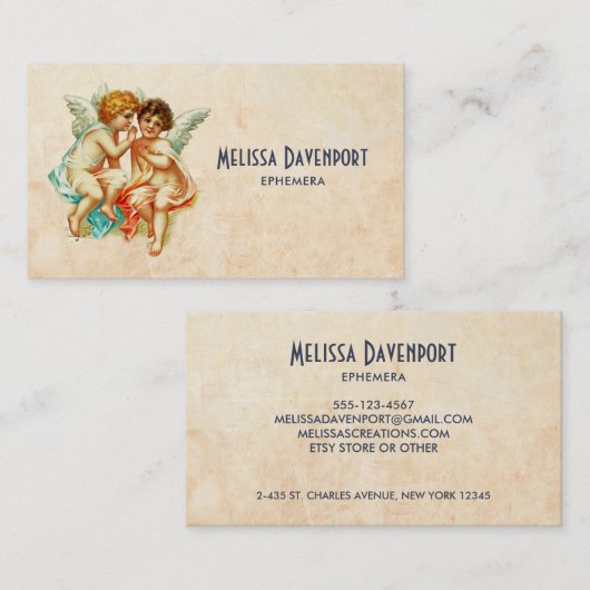 オールドファッションドヴィンテージケルビエンジェルス 名刺 (正面/裏面)