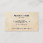 オールドファッションドヴィンテージケルビエンジェルス 名刺 (裏面)