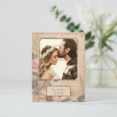 オールドファッションドヴィンテージスタイルオート写真テンプレート ポストカード (スタンド正面)