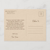 オールドファッションドヴィンテージスタイルオート写真テンプレート ポストカード (裏面)