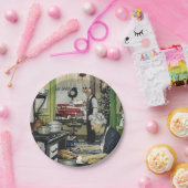 オールドファッションドヴィンテージホームキッチンクリスマス ペーパープレート (パーティー)