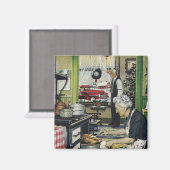 オールドファッションドヴィンテージホームキッチンホリデーマグネット マグネット (正面/裏面)