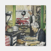 オールドファッションドヴィンテージホームキッチンホリデーマグネット マグネット (正面)