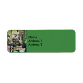 オールドファッションドヴィンテージホームクリスマス ラベル (正面)