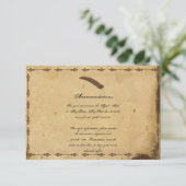 オールドファッションド・エレガンス結婚・パーチメント エンクロージャーカード (スタンド正面)