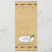 オールドファッションド・エレガンス結婚・パーチメント メニュー (裏面)