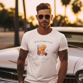 "オールドファッションド"カクテルバースデー Tシャツ