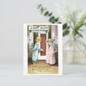 オールドファッションド・クリスマス・ボーイ&ガール シーズンポストカード (スタンド正面)