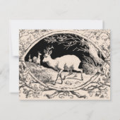 オールドファッションド・ハンターのボールゲームディナーメニュー 招待状 (裏面)