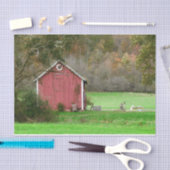 オールドファッションド・レッド・バーン・イン・アミッシュ・カントリー 薄葉紙 (クラフト)