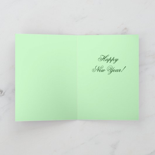 オールドファッションニューイヤーカードヴィンテージ シーズンカード (内部)