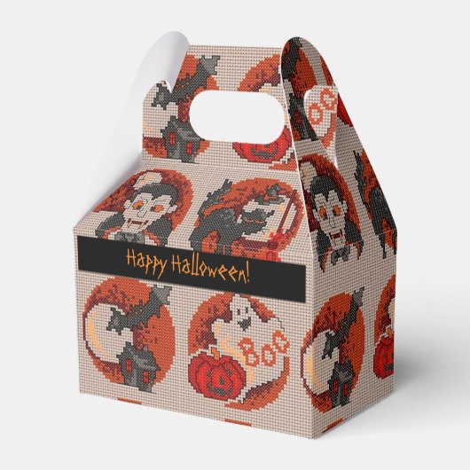 オールドファッションハロウィンフェイククロスステッチの特典ボックス フェイバーボックス (正面サイド)
