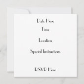 オールドファッションバイク誕生日招待状 招待状 (裏面)